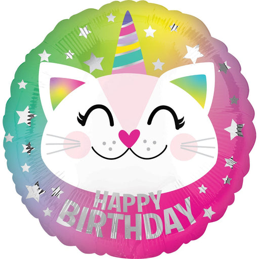 Caticorn Happy Birthday Balloon 17''