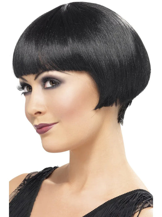 20's Flapper Bob Wig - Black