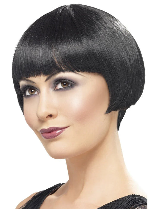 20's Flapper Bob Wig - Black