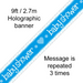 Foil Banner Baby Shower Blue