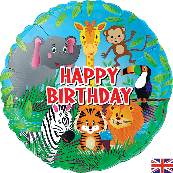 Jungle Happy Birthday 18inch