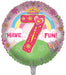 Princess / Pink 7th Birthday 18 Inch Foil Balloon