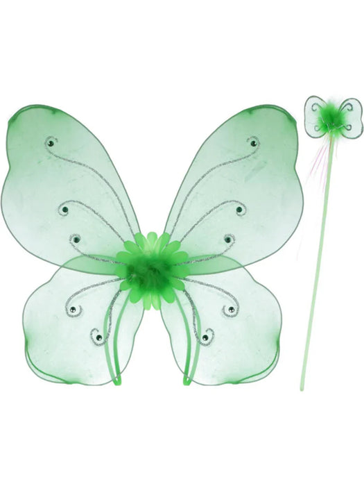 Butterfly Wings & Wand, Green