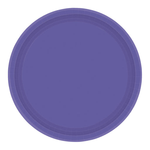 New Purple Paper Plate 22.8Cm 8pk