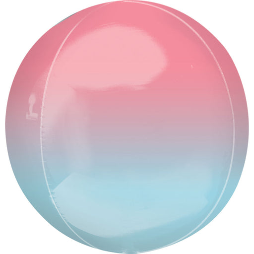 15'' Foil Orbz Red & Blue Ombre 1Pk