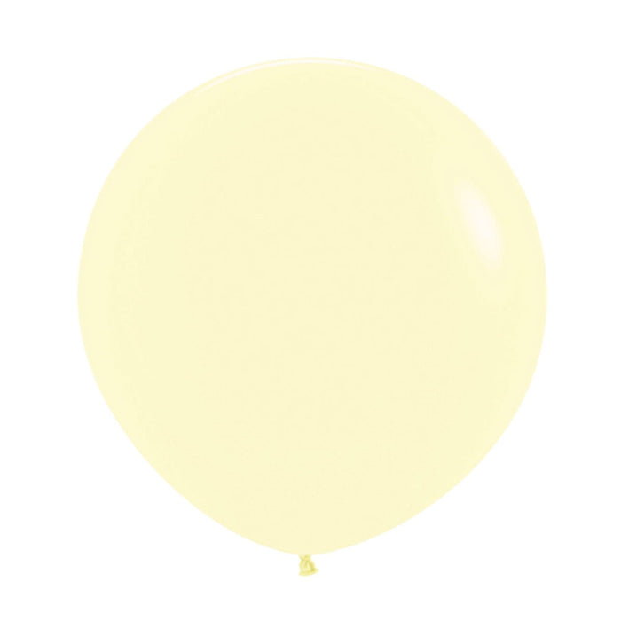 Love Partying 36 Inch (2pk) Pastel Matte Yellow Balloons