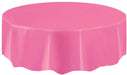 Magenta Round Plastic Tablecover 213 Dia