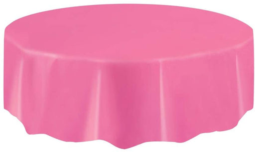 Magenta Round Plastic Tablecover 213 Dia