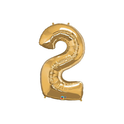 34'' Shape Foil Number 2 - Gold (Qualatex)