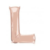 34'' Shape Foil Letter L - Rose Gold (Anagram)