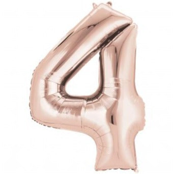 34'' Shape Foil Number 4 - Rose Gold (Anagram)