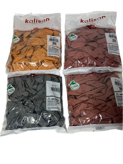 4 Bags of 12” Latex Balloons