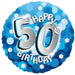 Mylar-Sparkle Blue 50th