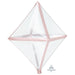 Rose Gold Trim Clearz Anglez 15'' X 25'' 3pk