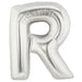 40'' Super Shape Foil Letter R - Silver