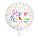 Birthday Sprinkle Happy Birthday Round Foil Balloon 18''