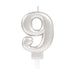 Silver Metallic Finish Candles #9