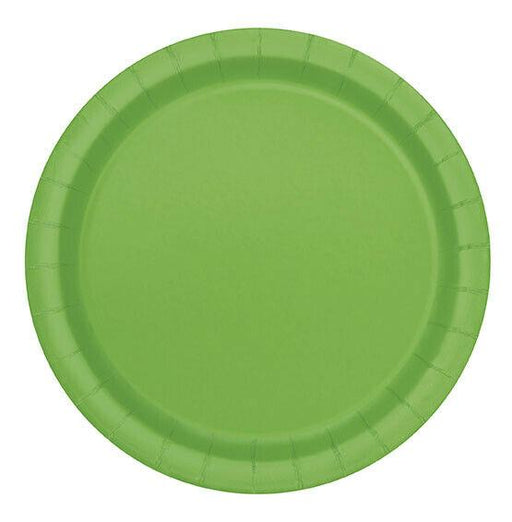 Lime Green Paper Dessert Plates 8pk