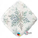 18'' Foil Snowflakes Sparkles White