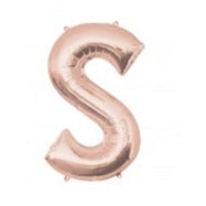 34'' Shape Foil Letter S - Rose Gold (Anagram)