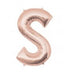 34'' Shape Foil Letter S - Rose Gold (Anagram)