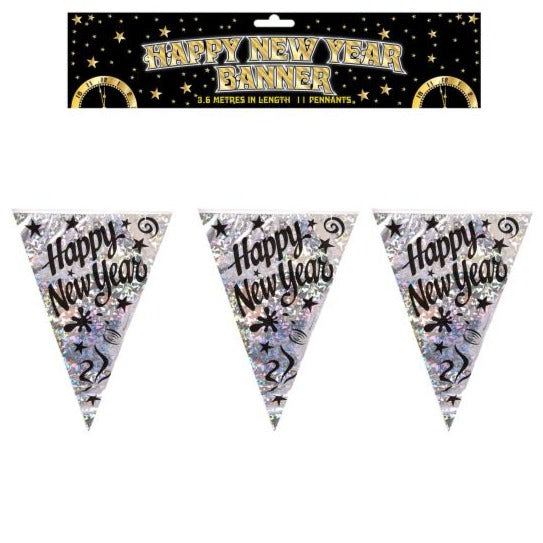 Happy New Year Flag Banner 3.6M