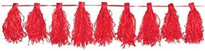 Red Tassel Garland 3M