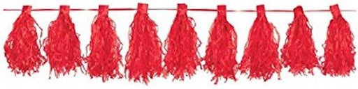 Red Tassel Garland 3M