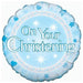 18'' Foil On Your Christening Boy