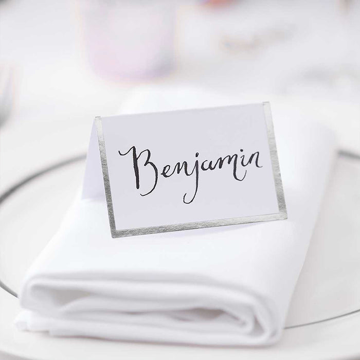 Silver Edge Place Card 10pk