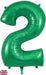 34" Number 2 Green