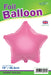 19'' Packaged Star Pink Foil Balloon