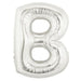 40'' Super Shape Foil Letter B - Silver