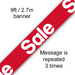 18'' Sale Foil Banner 9Ft