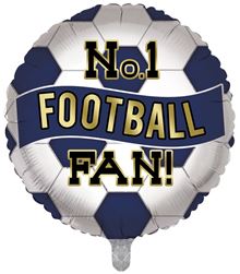 Navy and White No.1 Football Fan
