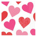 Key To Your Heart Beverage Napkins 25Cm - 16pk