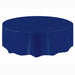 Dark Blue Round Plastic Tablecover 213 Dia