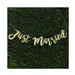Gold Glitter Just Married Banner