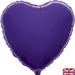 18'' Packaged Purple Heart Foil Balloon