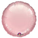 18 Inch Round Pastel Pink Plain Foil (Flat)