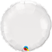 9'' Round White Plain Foil