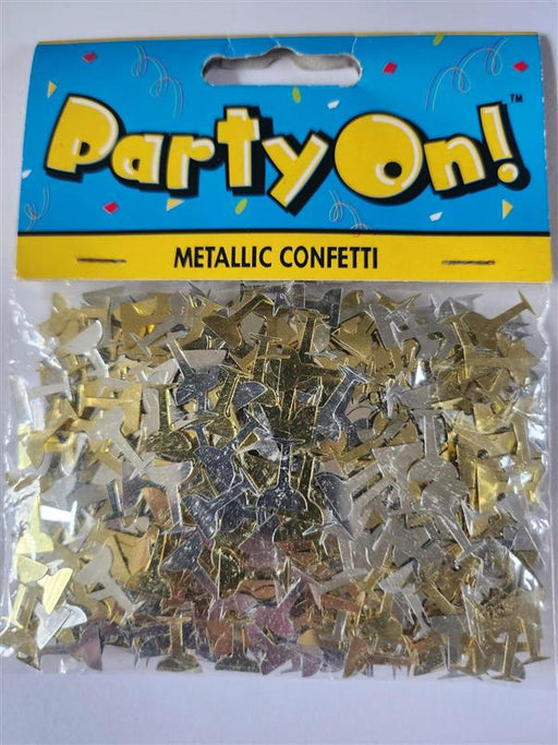 Silver & Gold Champagne Confetti 14g
