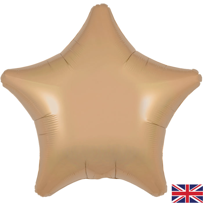 Satin Latte Star Shaped Balloon 19"