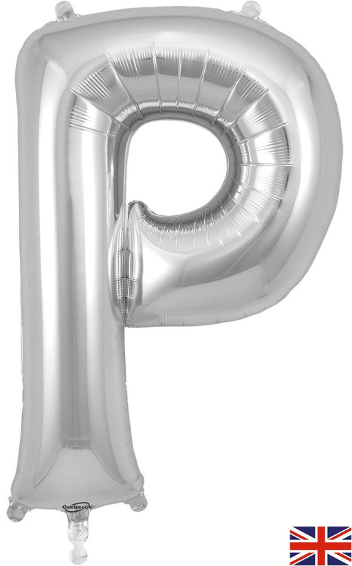 Silver Letter P 34"