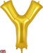 Gold Letter Y 34"