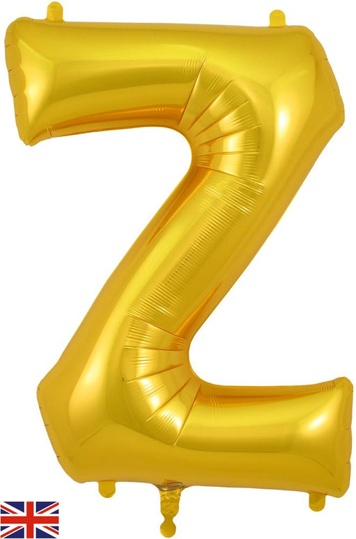 Gold Letter Z 34"