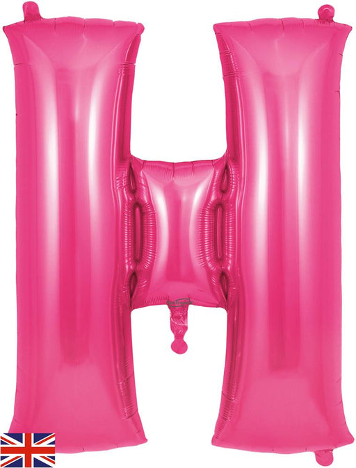 Magenta Pink Letter H 34"