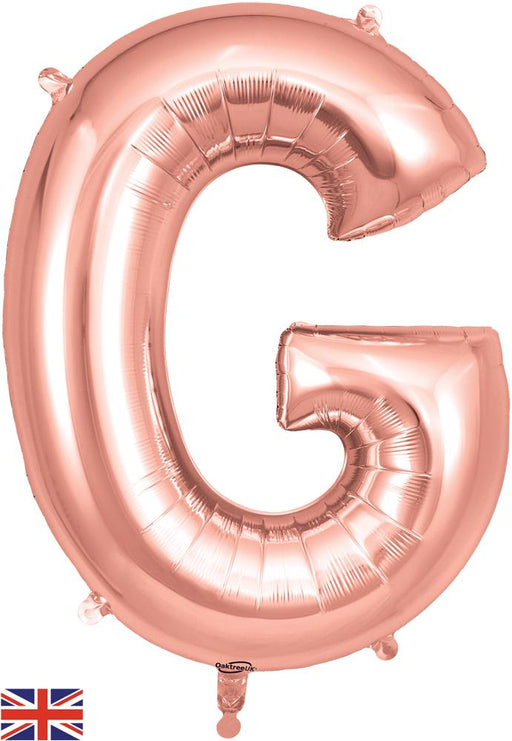 Rose Gold Letter G 34"