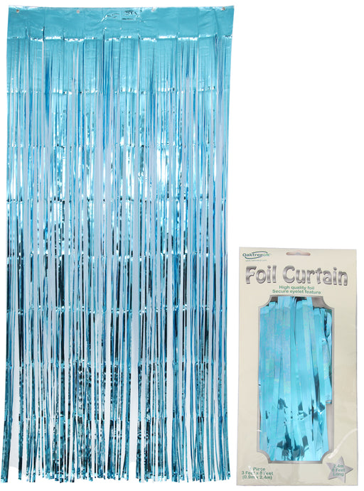 Light Blue Shimmer Curtain 0.90M X 2.40M