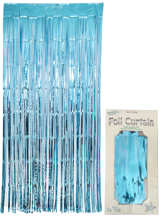 Light Blue Shimmer Curtain 0.90M X 2.40M